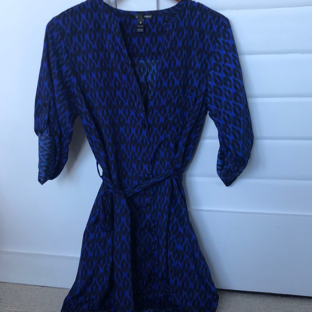 Mini Blue Leopard dress